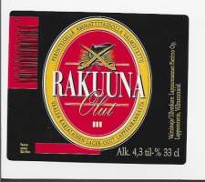 Rakuuna III Olut   - olutetiketti