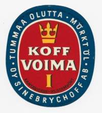 Koff   I Voima   - olutetiketti