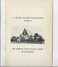 S Marie eller Räntämäki kyrka / Die Kirche von Maaria oder Räntämäki - esite 1938