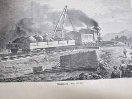 Kyläkirjaston kuvalehti - vuosikerrat 1891-1892 A-sarja,  kirjaksi sidottuna, monipuolinen ja runsas kirjallinen sekä kuvallinen aineisto sekä Suomea että