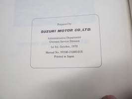Suzuki TS125 service manual -korjaamokirja