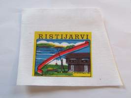 Ristijärvi -kangasmerkki, matkailumerkki, leikkaamaton