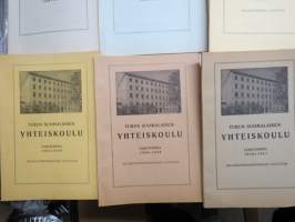 Turun Suomalainen Yhteiskoulu - vuosikertomukset 1932-33 - 1954-55 sekä 1956-57, osa tuplakappaleina, koko erä kerralla