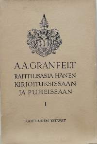 Raittiusasia hänen kirjoituksissaan ja puheissaan 1. (Raittiusvalistus, alkoholi)