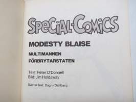 Special Comics - Modesty Blaise - Multimannen - Förbrytarstaten -sarjakuva-albumi, ruotsinkielinen