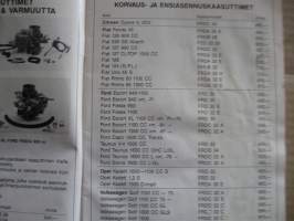 DelLorto - Autojen viritysosat 2/86 Mopo-sport
