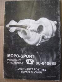 DelLorto - Autojen viritysosat 2/86 Mopo-sport