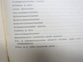 Puu- ja hiilikaasulaitteiden huoltokirja (Ford-autoissa ja traktoreissa käytetyt) Imbert, Otso, Kytö, Raute, Svedlund, Aimo -käyttöohjekirja