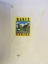 Karis-Karjaa -kangasmerkki, matkailumerkki, leikkaamaton
