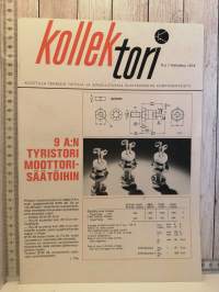 Kollektori n:o 1 helmikuu 1974, koottuja teknisiä tietoja ja sovellutuksia elektroniikan komponenteista