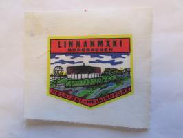 Linnanmäki - Borgbacken - Helsinki - Helsingfors -kangasmerkki, matkailumerkki, leikkaamaton