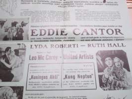 Härkätaistelija - Tjurfäktaren, Eddie Cantor, Lyda Roberti, Ruth Hall, Ohjaus Leo Mc Carey -elokuvajuliste / movie poster
