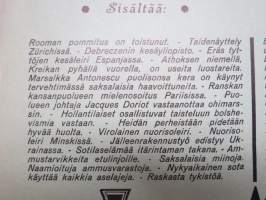 UFA-katsaus / journalen nr 627, saksalaisen sota-aikaisen propagandakatsauksen aiheet -elokuvajuliste / movie poster