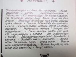 UFA-katsaus / journalen nr 627, saksalaisen sota-aikaisen propagandakatsauksen aiheet -elokuvajuliste / movie poster