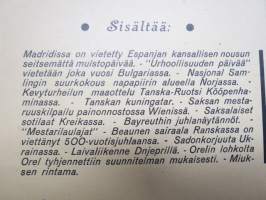 UFA-katsaus / journalen nr 625, saksalaisen sota-aikaisen propagandakatsauksen aiheet -elokuvajuliste / movie poster