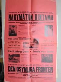 Näkymätön rintama - Den osynliga fronten, Karl Ludwig Diehl, Trude von Molo, ohjaus Richard Eichberg -elokuvajuliste / movie poster