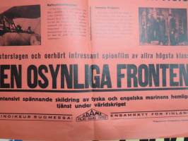Näkymätön rintama - Den osynliga fronten, Karl Ludwig Diehl, Trude von Molo, ohjaus Richard Eichberg -elokuvajuliste / movie poster