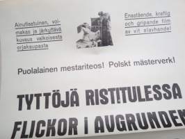 Tyttöjä ristitulessa - Flickor i avgrunden, M. Bogda, N. Mey, A. Brodzisz, K. Junosza-Steponsky -elokuvajuliste / movie poster