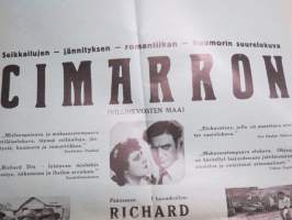 Cimarron - Villihevosten maa / Vildhästarnas land, Richard Dix, ohjaus Wesley Ruggles -elokuvajuliste / movie poster