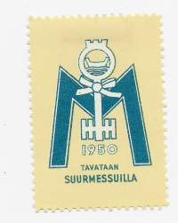 Suurmessut 1950  - kirjeensulkija kirjeensulkijamerkki