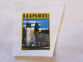 Haapamäki -kangasmerkki, matkailumerkki, leikkaamaton