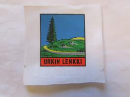 Urkin lenkki -kangasmerkki, matkailumerkki, leikkaamaton