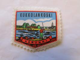 Kukkolankoski -kangasmerkki, matkailumerkki, leikkaamaton