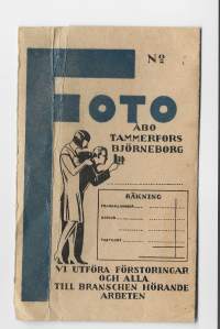 Foto Turku  Tampere Pori vanha kuvapussia kuvapussi 1900 l alku