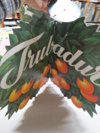 Trubadur-appelsiinit, mainosjuliste / katosta roikkumaan tarkoitettu