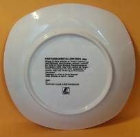 Muistolautanen - Kristiansandstallerkenen 1982.  Posliinilautanen, seinälautanen, keräilylautanen (Norway, Scandinavian porcelain, commemorative plate, Norja)