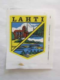 Lahti -kangasmerkki, matkailumerkki, leikkaamaton