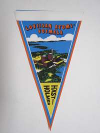 Loviisa / Lovisa - Loviisan atomivoimala - Hästholmen -matkailuviiri / souvenier pennant