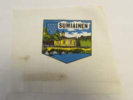 Sumiainen -kangasmerkki, matkailumerkki, leikkaamaton