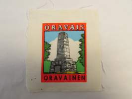 Oravais - Oravainen -kangasmerkki, matkailumerkki, leikkaamaton