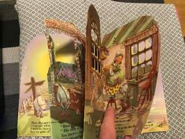 Vanha ikkunakirja - Nursery Nonsense Molly B Thomson Illustrated Rhymes Hey Diddle Diddle
