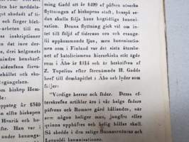 EOS - Tidskrift för barn och barnens vänner 1866 årgång - Stentryckeriet i Åbo -inbunden, tryckta bilder, delvis handkolorerade färgtryck, t.ex. Nådendal