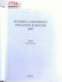 Suomen lakimiehet - Finlands jurister 2007