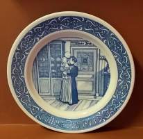 Keräilylautanen - Mors Day 1971. Posliinilautanen, seinälautanen,  ( Sweden, Ruotsi, Scandinavian Porcelain, tallrik, collecting plate)
