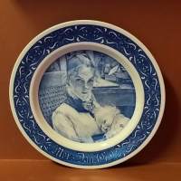 Keräilylautanen - Mors Day 1979. Posliinilautanen, seinälautanen,  ( Sweden, Ruotsi, Scandinavian Porcelain, tallrik, collecting plate)