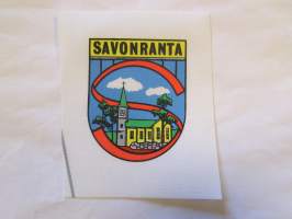 Savonranta -kangasmerkki, matkailumerkki, leikkaamaton