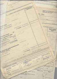 Sokeri - Säännösteltyjen tavarain tilitys   KH-lomake  J 240  yht 3 kpl 1952