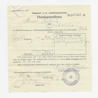 Saippuab ym puhdistusaineiden Ostolupatodistus    KH-lomake  J 60   1941