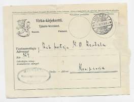 Virka-kirjekortti 1921