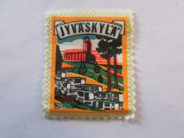 Jyväskylä -kangasmerkki / matkailumerkki / hihamerkki / badge -pohjaväri valkoinen