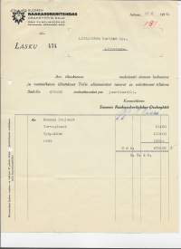 Suomen Raakasokeritehdas Oy 1936 Salo - firmalomake