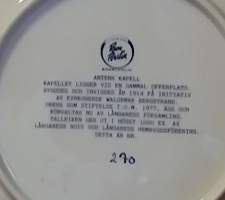 Keräilylautanen - Antens Kapell. Posliini, seinälautanen. (Vintage, Ruotsi,  Scandinavian Porcelain, tallrik, collecting plate)