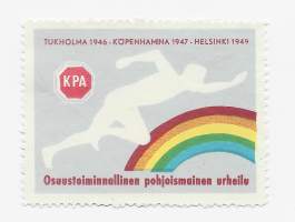 KPA Osuustoiminnallinen pohjoismainen urheilu KPA  - kirjeensulkija kirjeensulkijamerkki