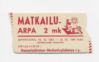 Matkailuarpa 1983  arpa