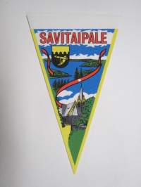 Savitaipale, iso koko noin 27 cm korkea -matkailuviiri / souvenier pennant