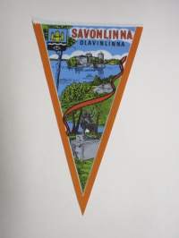 Savonlinna - Olavinlinna -matkailuviiri / souvenier pennant